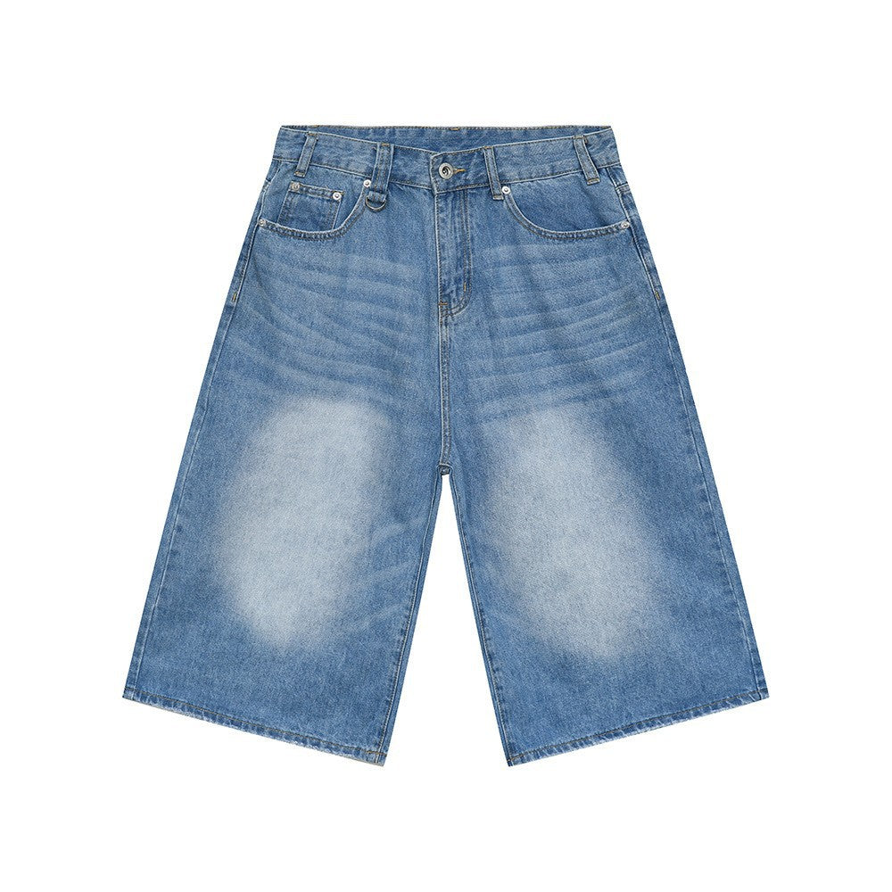 Denim Cropped Pants Men