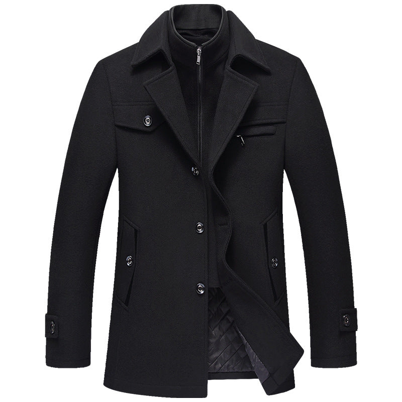Men Woolen Coats Winter