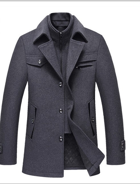 Men Woolen Coats Winter