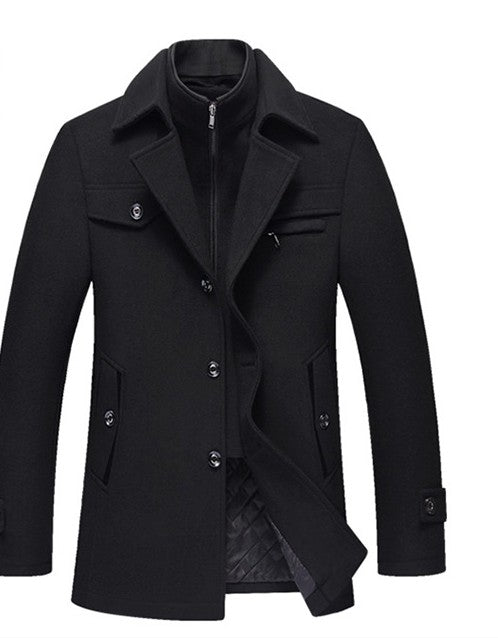 Men Woolen Coats Winter